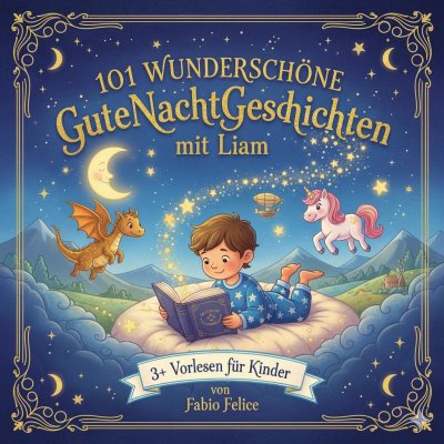 'Cover von 101 Wunderschöne Kinder Gutenachtgeschichten mit Liam als Hauptfigur'-Cover