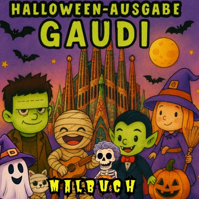 'Cover von Gaudi Halloween Malbuch'-Cover