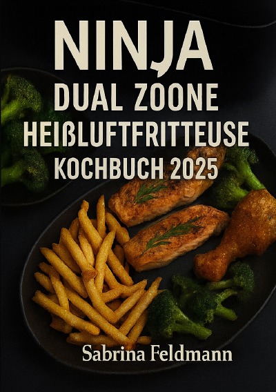 'Cover von „Ninja Dual Zone Heißluftfritteuse Kochbuch 2025“'-Cover