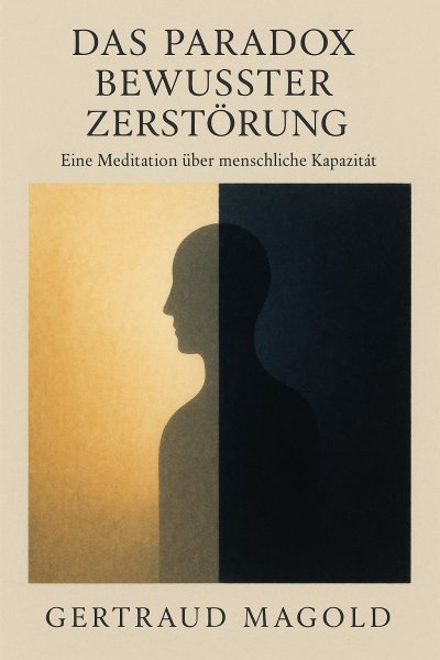 'Cover von Das Paradox bewusster Zerstörung: Eine Meditation über menschliche Kapazität'-Cover