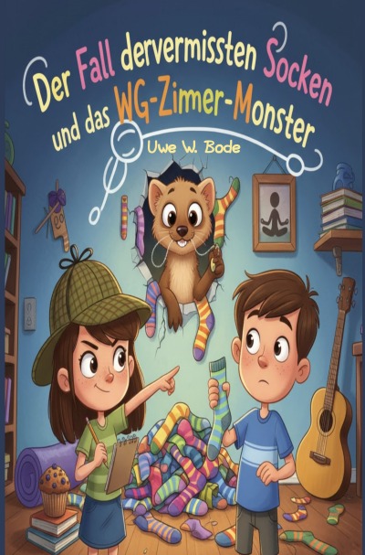 'Cover von Der Fall der vermissten Socken und das WG-Zimmer-Monster'-Cover