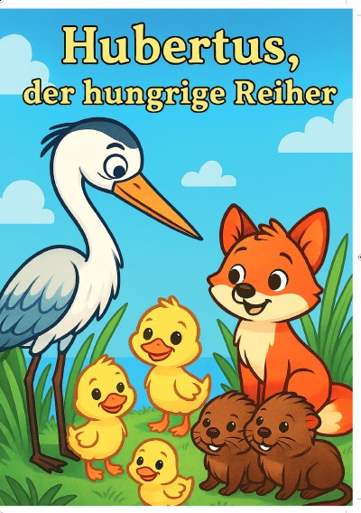 'Cover von Hubertus, der hungrie Reiher'-Cover