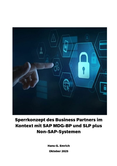 'Cover von Handbuch zur Vorgehensweise bei der Implementierung zum SPERREN  eines Business Partners im Rahmen der SAP MDG-BP-Anwendung'-Cover