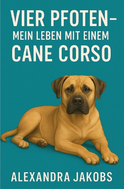 'Cover von vier Pfoten – Mein Leben mit einem Cane Corso'-Cover