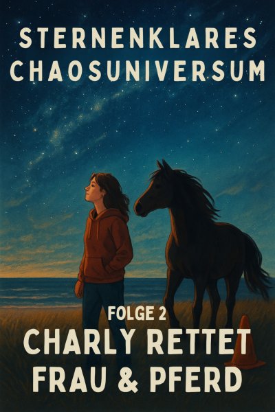 'Cover von Sternenklares Chaosuniversum Folge 2 –  Charly rettet Frau & Pferd'-Cover