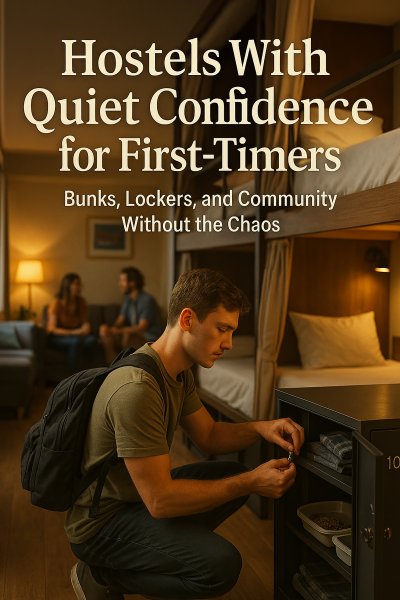 'Cover von Hostels With Quiet Confidence for First-Timers'-Cover