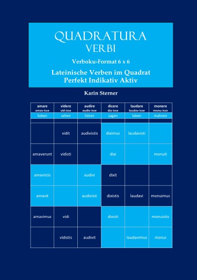 'Cover von Quadratura Verbi: Lateinische Verben im Quadrat. Verbokuformat 6×6. Perfekt Aktiv Indikativ'-Cover