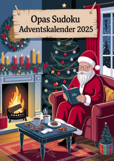 'Cover von Opas Sudoku Adventskalender 2025'-Cover