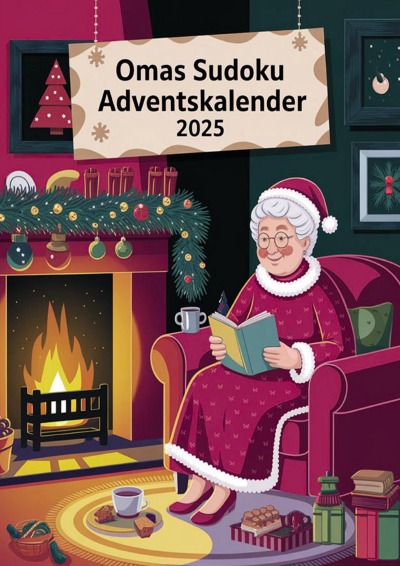 'Cover von Omas Sudoku Adventskalender 2025'-Cover