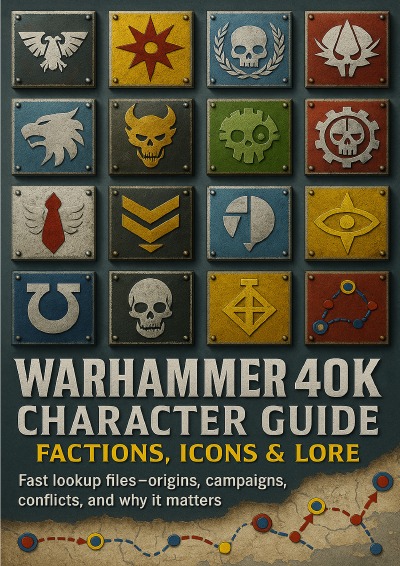 'Cover von Warhammer 40K Character Guide: Factions, Icons & Lore'-Cover
