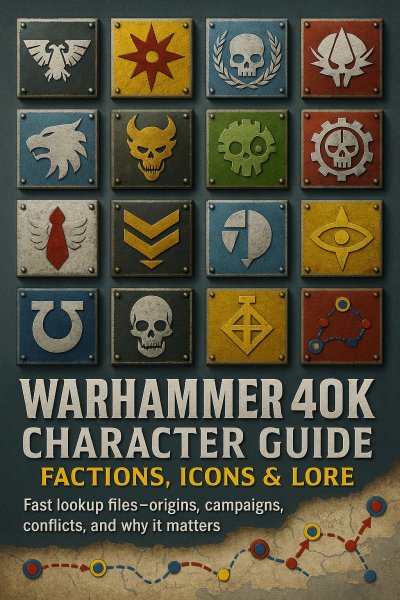 'Cover von Warhammer 40K Character Guide: Factions, Icons & Lore'-Cover