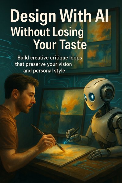 'Cover von Design With AI Without Losing Your Taste'-Cover
