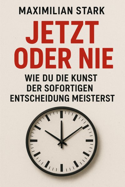'Cover von „Jetzt oder nie: Wie du die Kunst der sofortigen Entscheidung meisterst“'-Cover