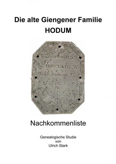 'Cover von Die alte Giengener Familie HODUM'-Cover