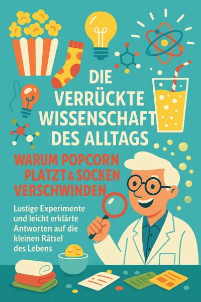 'Cover von Die verrückte Wissenschaft des Alltags: Warum Popcorn platzt & Socken verschwinden'-Cover