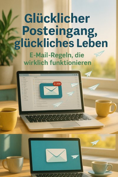 'Cover von Glücklicher Posteingang, glückliches Leben: E-Mail-Regeln, die wirklich funktionieren'-Cover