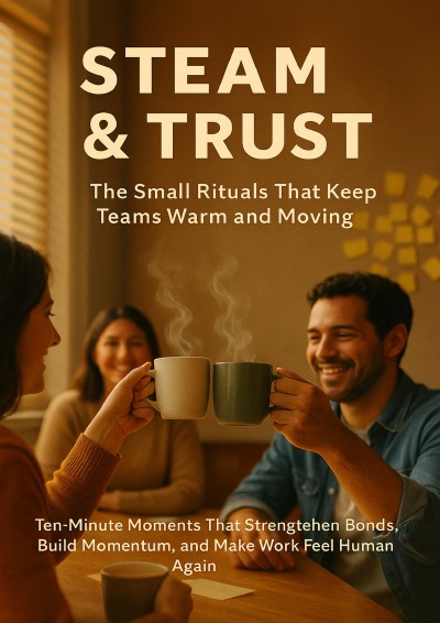 'Cover von Steam & Trust: The Small Rituals That Keep Teams Warm and Moving'-Cover