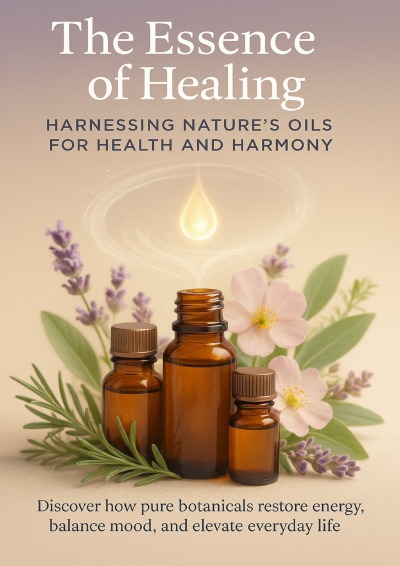 'Cover von The Essence of Healing Harnessing Nature’s Oils for Health and Harmony'-Cover