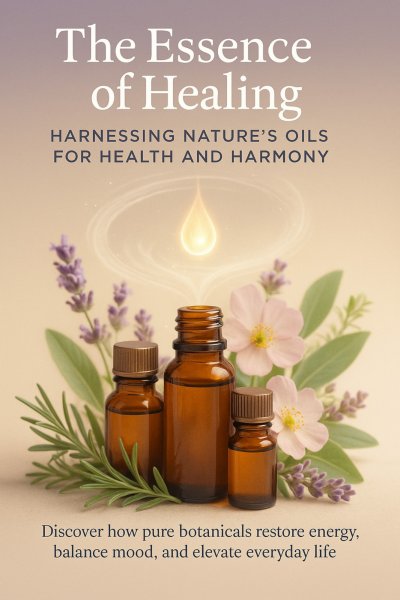 'Cover von The Essence of Healing Harnessing Nature’s Oils for Health and Harmony'-Cover