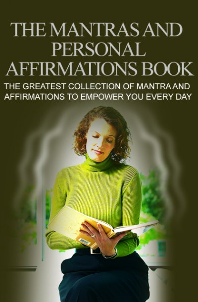 'Cover von Das große Buch der Mantras und persönlichen Affirmationen. Die größte Sammlung von Mantras und Affirmationen, die Dich jeden Tag stärken.'-Cover