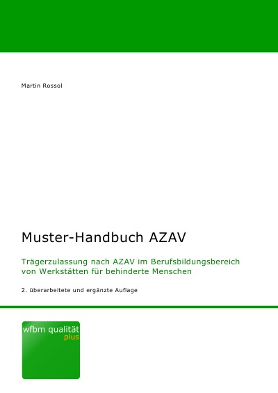 'Muster-Handbuch AZAV'-Cover