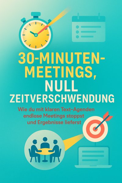 'Cover von 30-Minuten-Meetings, Null Zeitverschwendung'-Cover