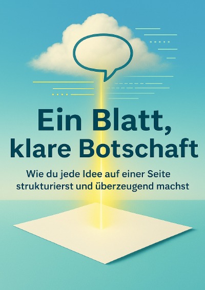 'Cover von Ein Blatt, klare Botschaft'-Cover