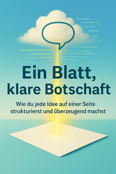 'Cover von Ein Blatt, klare Botschaft'-Cover