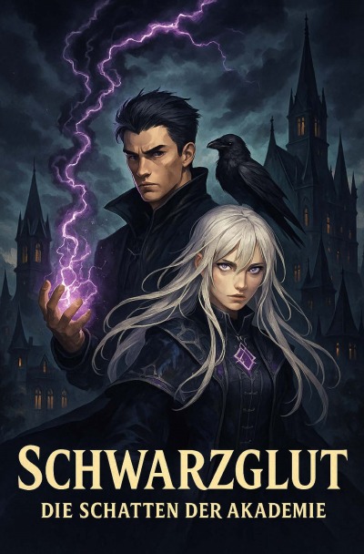'Cover von Schwarzglut- Die Schatten der Akademie'-Cover