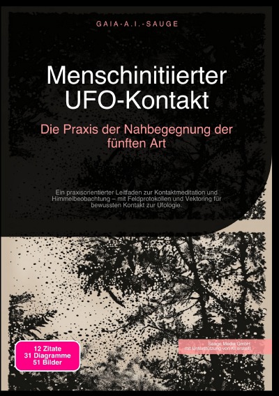 'Cover von Menschinitiierter UFO-Kontakt: Die Praxis der Nahbegegnung der fünften Art'-Cover