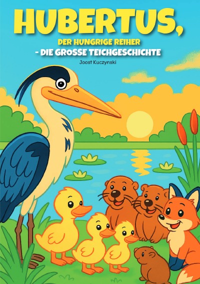'Cover von Hubertus, der hungrige Reiher – Die grosse Teichgeschichte (Band 2)'-Cover