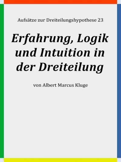 'Cover von Erfahrung, Logik und Intuition in der Dreiteilung'-Cover
