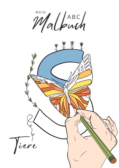 'Cover von Mein Malbuch ABC der Tiere'-Cover