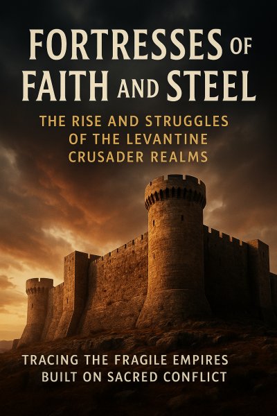 'Cover von Fortresses of Faith and Steel: The Rise and Struggles of the Levantine Crusader Realms'-Cover