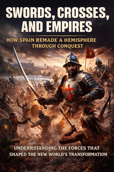 'Cover von Swords, Crosses, and Empires: How Spain Remade a Hemisphere Through Conquest'-Cover