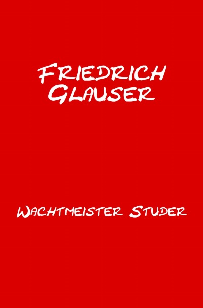 'Cover von Wachtmeister Studer'-Cover