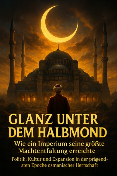'Cover von Glanz unter dem Halbmond: Wie ein Imperium seine größte Machtentfaltung erreichte'-Cover