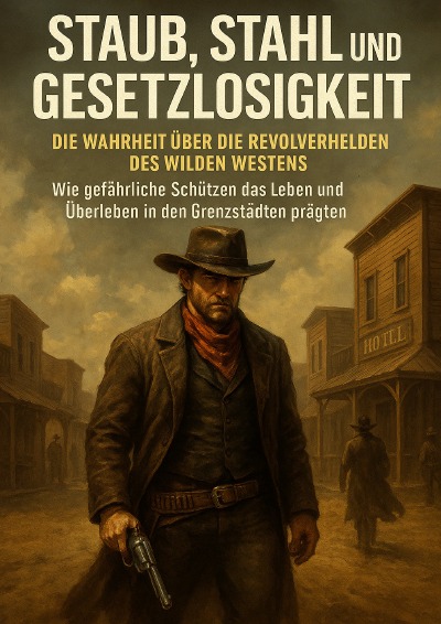 'Cover von Staub, Stahl und Gesetzlosigkeit: Die Wahrheit über die Revolverhelden des Wilden Westens'-Cover