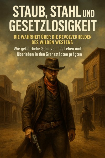 'Cover von Staub, Stahl und Gesetzlosigkeit: Die Wahrheit über die Revolverhelden des Wilden Westens'-Cover
