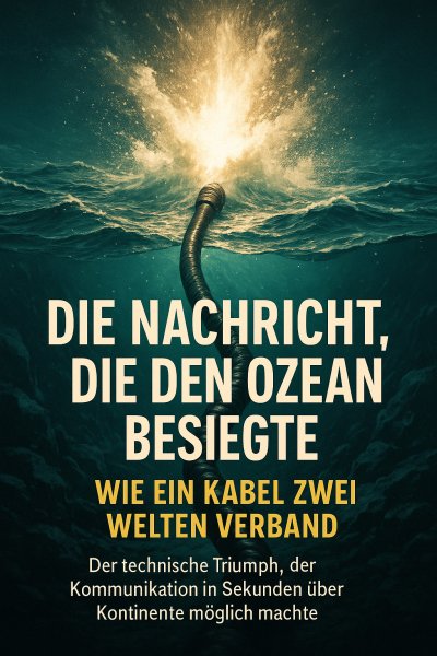 'Cover von Die Nachricht, die den Ozean besiegte: Wie ein Kabel zwei Welten verband'-Cover