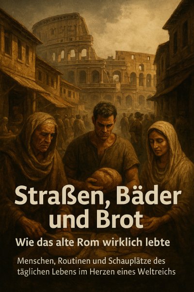 'Cover von Straßen, Bäder und Brot: Wie das alte Rom wirklich lebte'-Cover