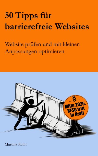 'Cover von 50 Tipps für barrierefreie Websites'-Cover