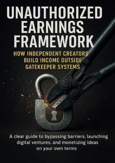 'Cover von Unauthorized Earnings Framework: How Independent Creators Build Income Outside Gatekeeper Systems'-Cover