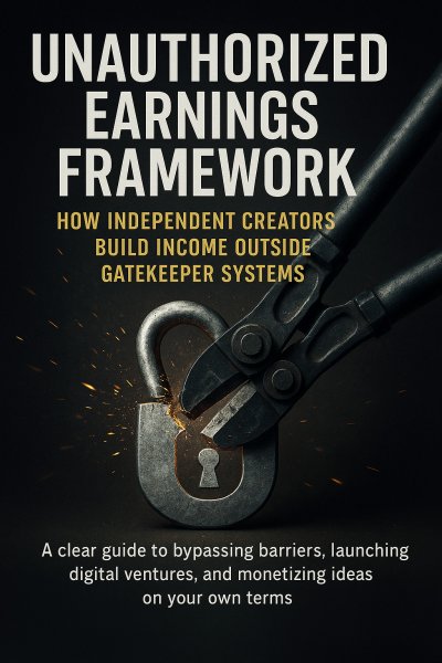 'Cover von Unauthorized Earnings Framework: How Independent Creators Build Income Outside Gatekeeper Systems'-Cover