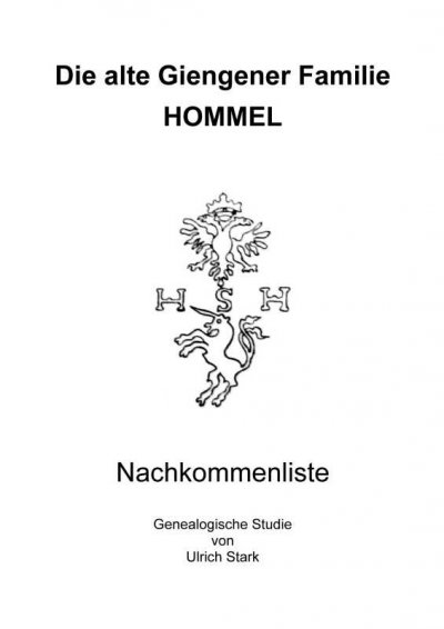 'Cover von Die alte Giengener Familie HOMMEL'-Cover
