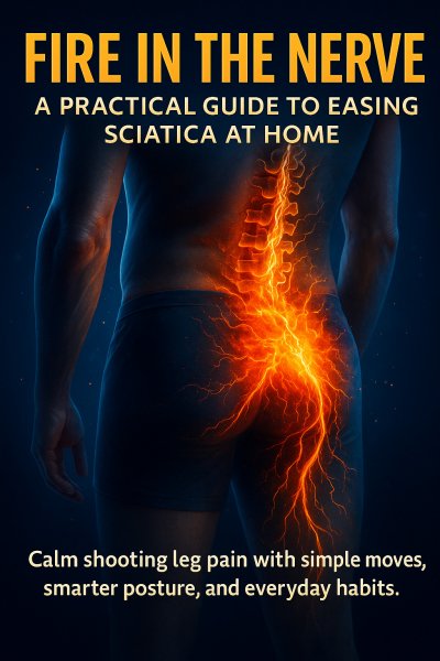 'Cover von Fire in the Nerve: A Practical Guide to Easing Sciatica at Home'-Cover