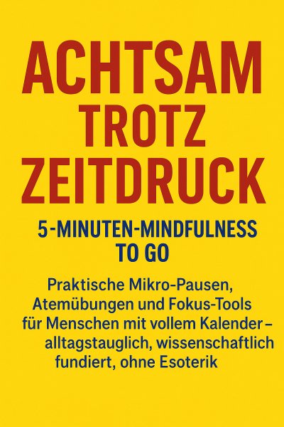'Cover von Achtsam trotz Zeitdruck: 5-Minuten-Mindfulness to go'-Cover