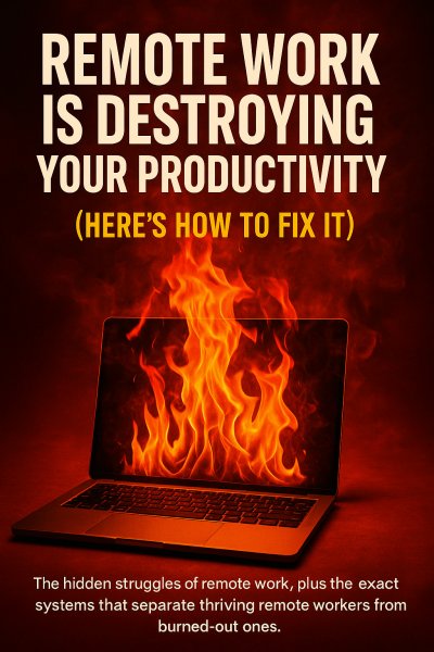 'Cover von Remote Work Is Destroying Your Productivity (Here’s How to Fix It)'-Cover