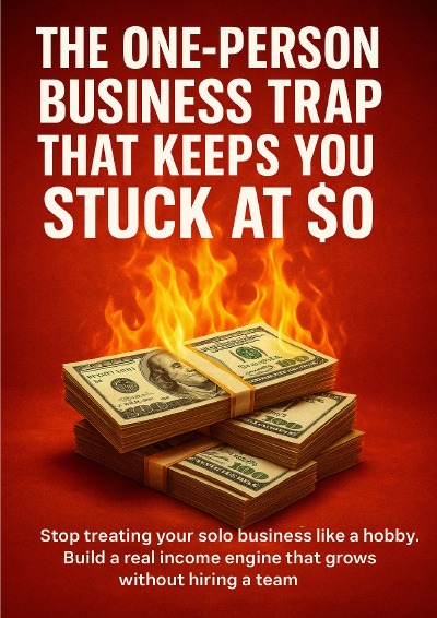 'Cover von The One-Person Business Trap That Keeps You Stuck at $0'-Cover
