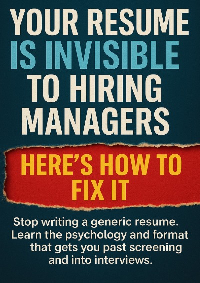 'Cover von Your Resume Is Invisible to Hiring Managers Here’s How to Fix It'-Cover